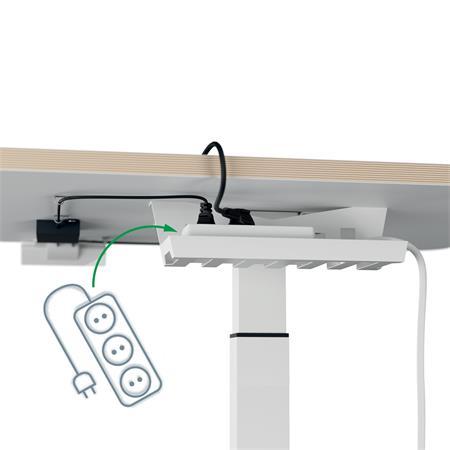 Výškovo nastaviteľný malý elektrický stôl, LEITZ "Ergo" 6