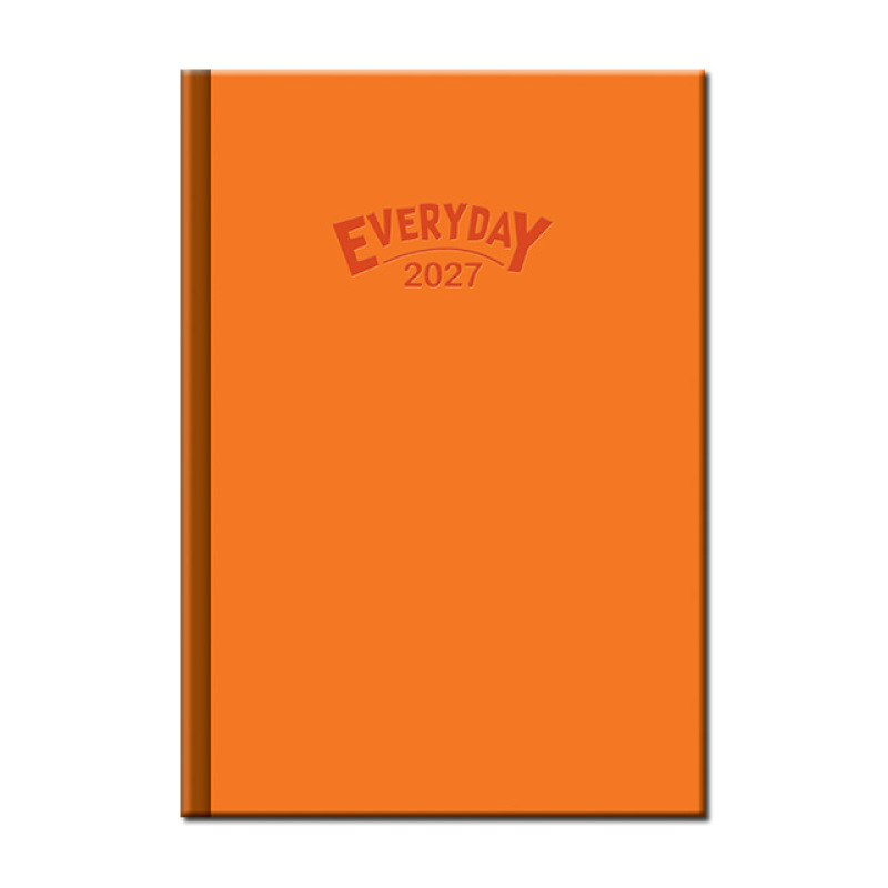 Denný diár A5 Everyday oranžový 2027