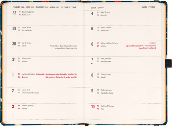 NOTIQUE Planbook diár/notes Harry Potter – Rokfortský expres 2027, 13 x 21 cm 1