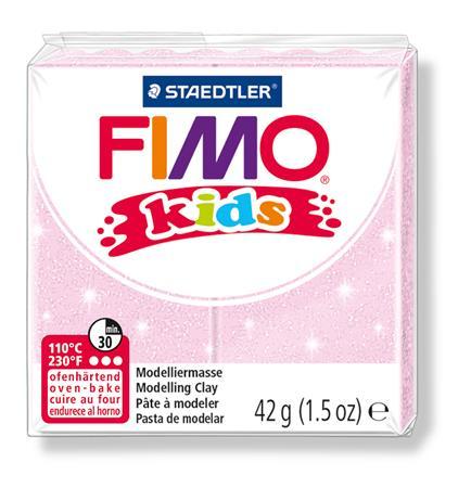 Modelovacia hmota, polymérová, FIMO "Kids", svetloružová 1