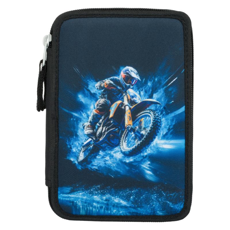 BAAGL Školský trojposchodový peračník Motorka 2