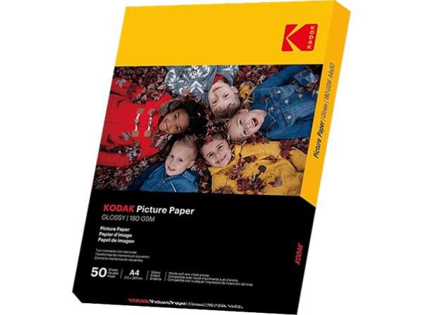 Fotopapier, pre atramentovú tlač, A4, 180 g, lesklý, KODAK "Fine Art" 1