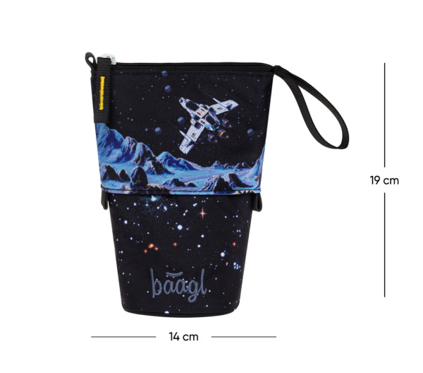 BAAGL Školský peračník Pop Up Pixel space GRS 5