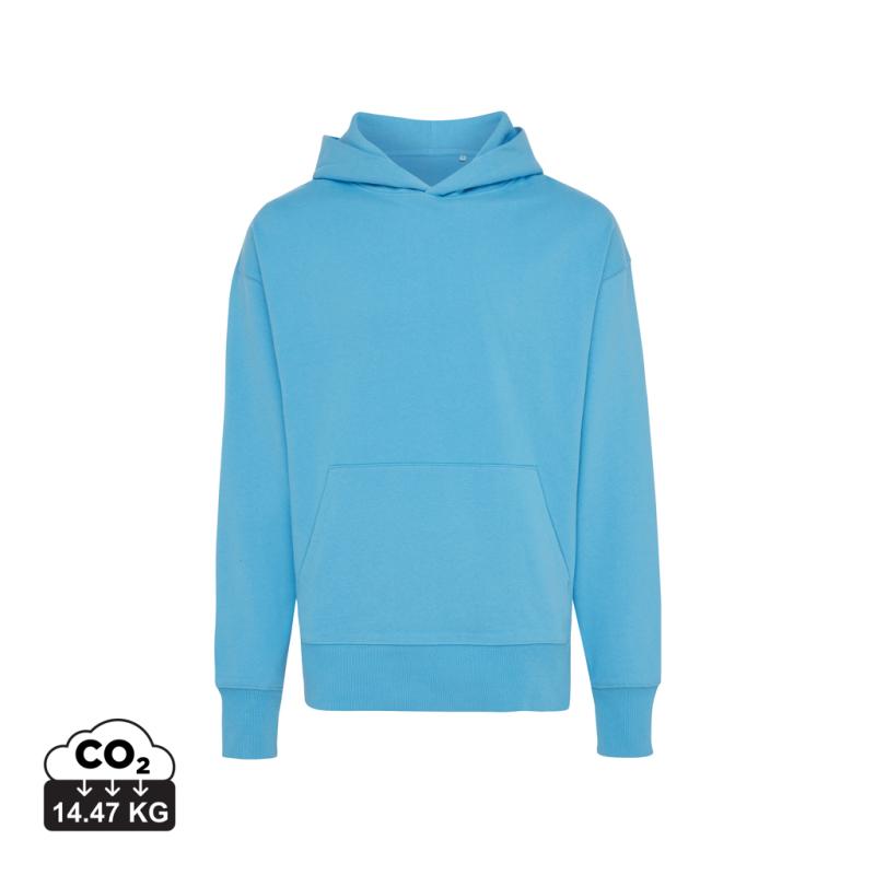 Mikina s kapucňou IQONIQ Yoho relaxed fit z recykl. bavlny tranquil blue M