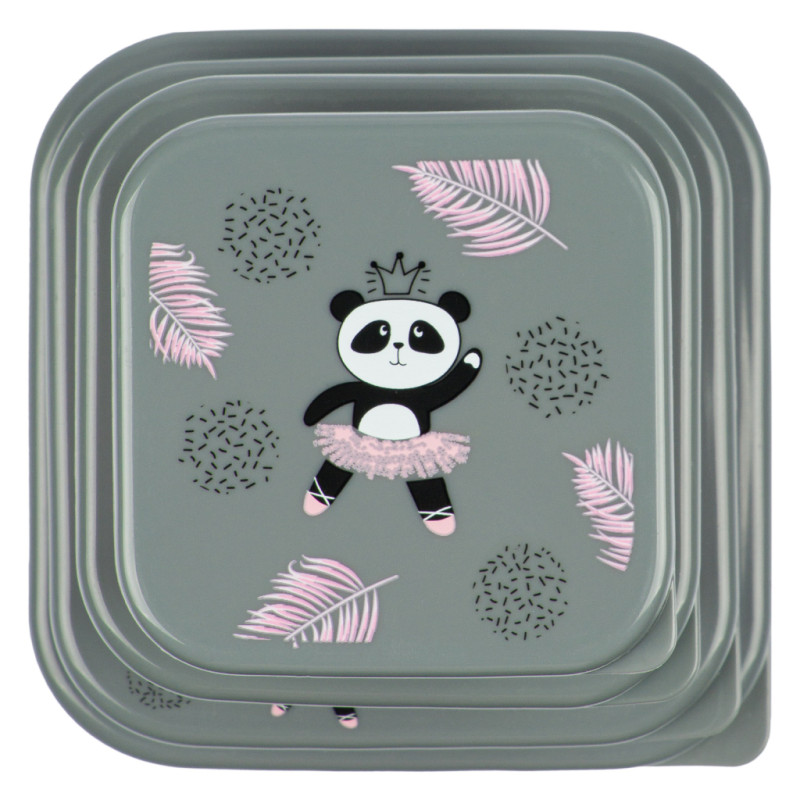 BAAGL Box na desiatu 4 v 1 Panda 3
