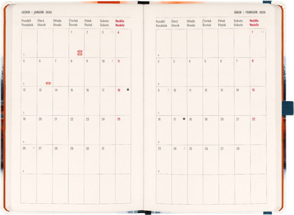 NOTIQUE Planbook diár/notes Japonsko 2026, 13 x 21 cm 5