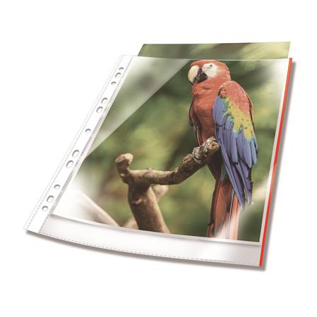 Euroobal, PP, A4, 80 mikr., DURABLE "Prémium", červený 1