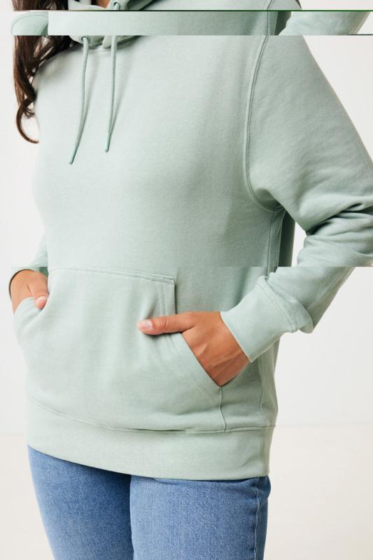 Ľahká mikina s kapucňou IQONIQ Rila z recykl. bavlny Iceberg green XL 10