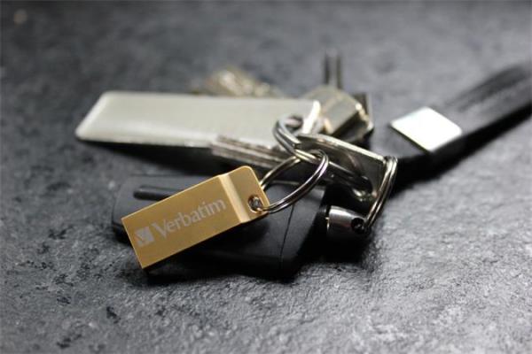 USB kľúč, 32GB, USB 3.0,  VERBATIM "Executive Metal", zlatá 4