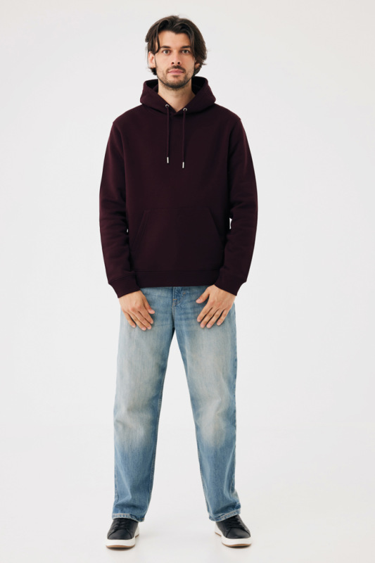 IQONIQ Joshua Unisex mikina s kapucňou z rec. bavlny merlot XXXL 11