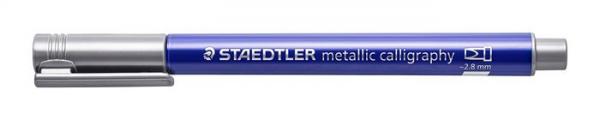 Kaligrafický popisovač, STAEDTLER "Design Journey Metallic Calligraphy", kovová strieborná 1