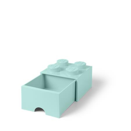 Úložný box, zásuvkový, LEGO "Brick", aqua modrý 1