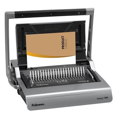 Viazací stroj, pre plastovú väzbu, manuálny, 500 listov, FELLOWES "Galaxy" 1