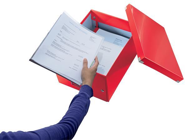 Škatuľa, A4, LEITZ "Click&Store", červená 3