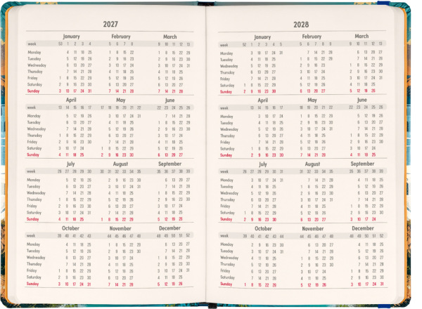 NOTIQUE Weekly Purse size planner Riviera 2027, 9,8 x 14,5 cm 2