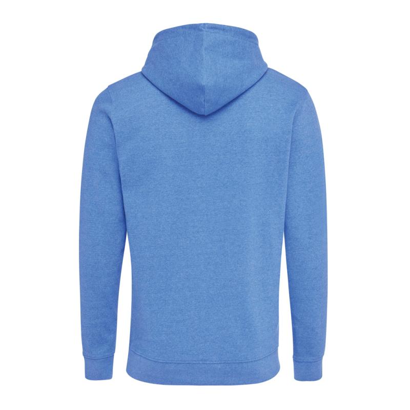 Nefarbená mikina s kapucňou IQONIQ Torres z recykl. bavlny heather blue M 2