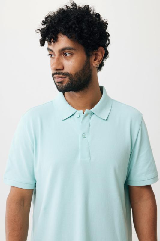 Polo tričko IQONIQ Yosemite z recykl. bavlny crushed mint XXL 13