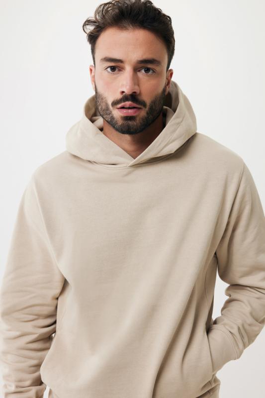 Mikina s bočnými vreckami IQONIQ Yengo z rec. bavlny desert XXL 10