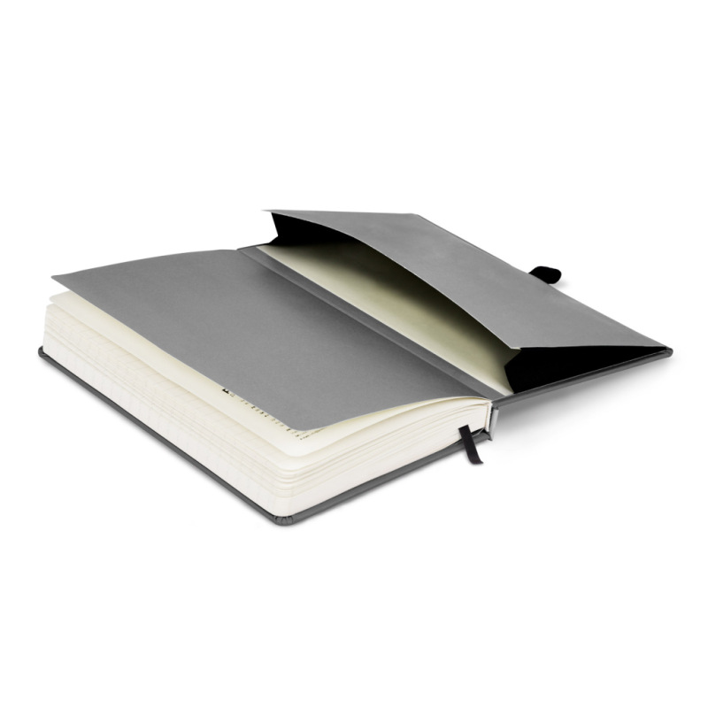 NOTIQUE Notebook Skiver, čiernosivý, linajkovaný, 13 x 21 cm 7