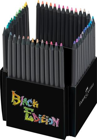 Farebné ceruzky, sada, trojhranné, FABER-CASTELL "Black Edition", 50 rôznych farieb 2