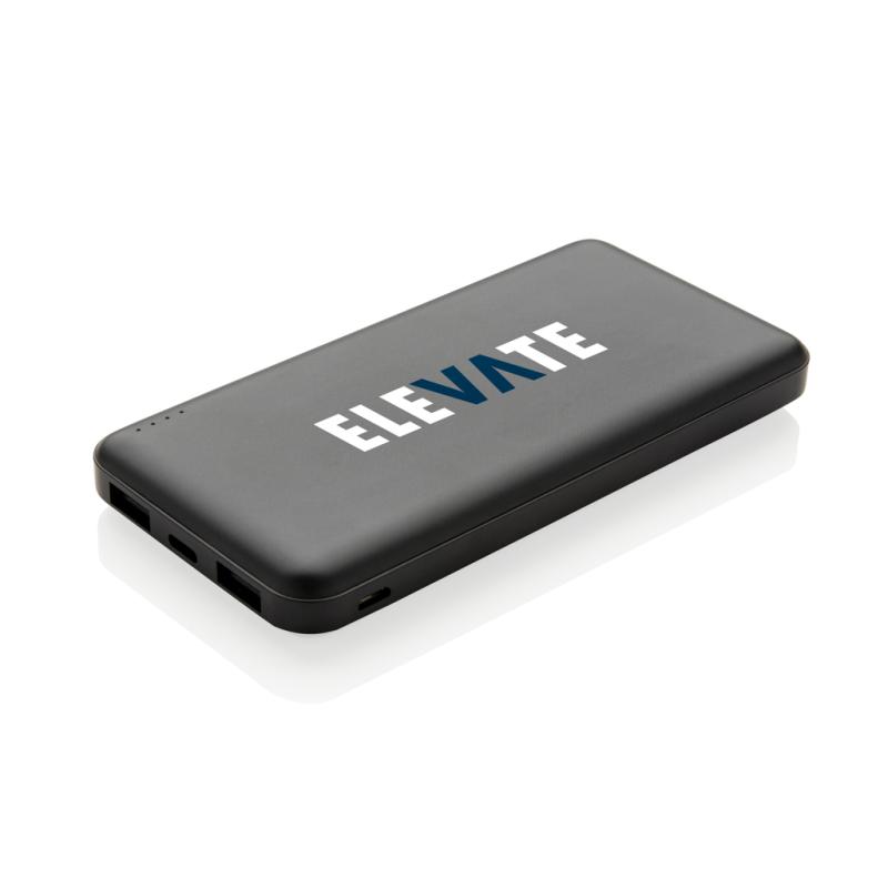 Vrecková powerbanka s vysokou hustotou batérie 10 000 mAh čierna 7