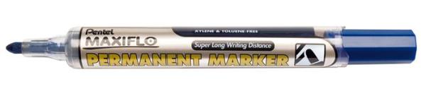 Permanentný popisovač, 1,5 mm, kužeľový hrot, PENTEL "Maxiflo NFL50", modrá 1