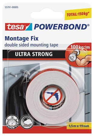 Lepiaca páska, obojstranná, extra silná,  19 mm x 1,5 m, TESA "Powerbond" 1