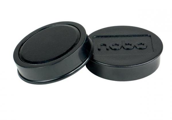 Magnetka, silná, 38mm, 10ks, NOBO, čierna 2