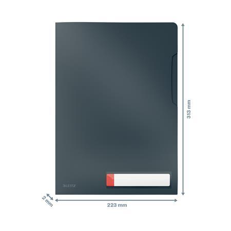 Euroobal, "L", A4, PP, LEITZ "Cosy Privacy", matná sivá 4