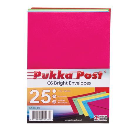 Obálka, C6, silikónová, PUKKA PAD "Bright", mix farieb 1