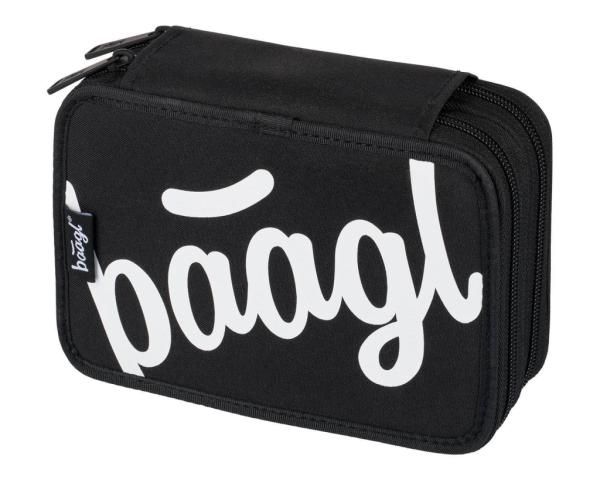 BAAGL Školský peračník dvojposchodový Logo čierny