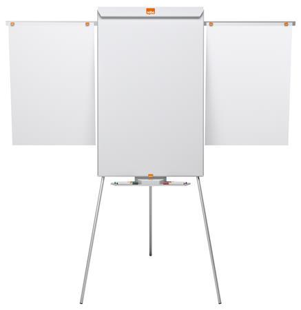 Flipchartová tabuľa, magnetický povrch, 2 pomocné ramená, NOBO "Essential", biela