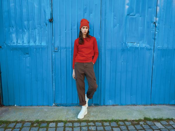 Mikina IQONIQ Zion z recykl. bavlny červená XXS 7