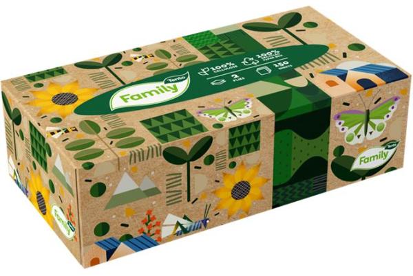 Kozmetické obrúsky, 2-vrstvové, 150 listov, TENTO "Big Box" 4