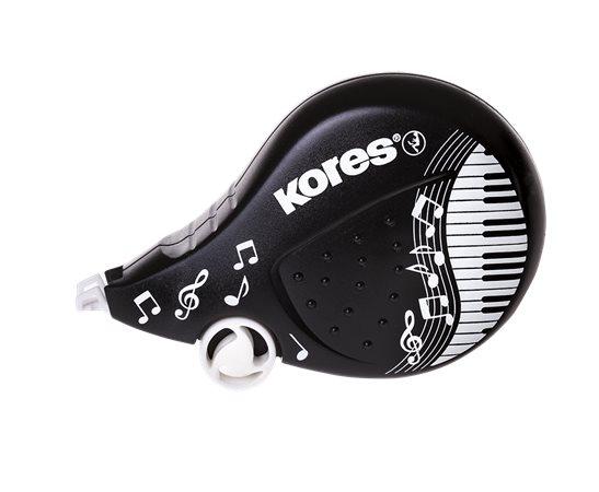 Korekčný roller, 4,2 mm x 8 m, KORES "Scooter Black&White", mix farieb 1