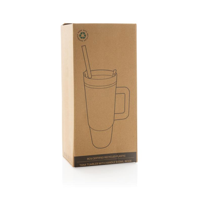 Termohrnček s madlom Tana 900ml z RCS plastu béžová 10