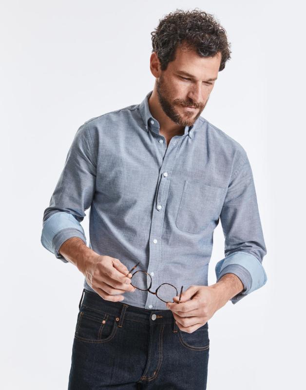 Pánska košeľa Tailored Washed Oxford Shirt 1