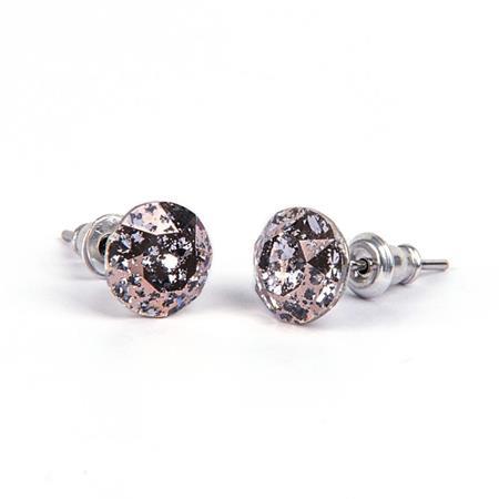 Náušnice, so SWAROVSKI® krištáľom, zlatá, 8mm, ART CRYSTELLA 1