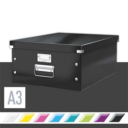 Archivačná krabica, A3, LEITZ "Click&Store", čierna 2