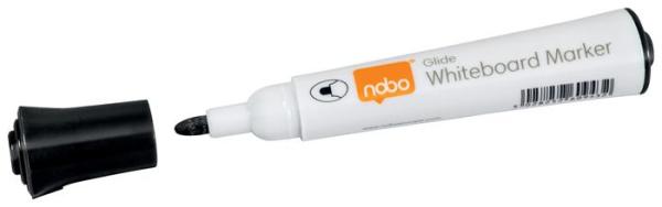 Popisovač na tabule, kužeľový hrot, 2 mm, 10 ks, NOBO "Glide", čierna 6