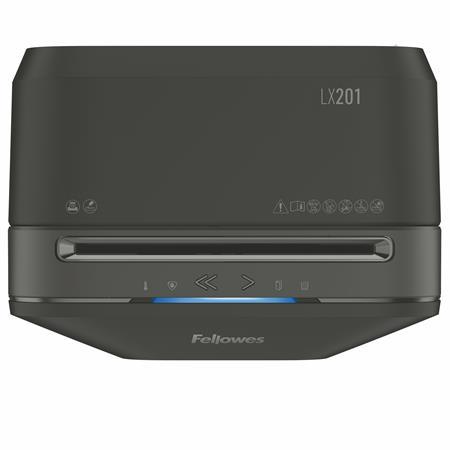 Skartovací stroj, mikro krížový rez, 11 listov, FELLOWES "Powershred LX201", čierna 6