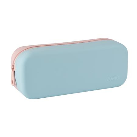 Peračník, displej, na zips, silikónové, dvojfarebné, APLI "Pastel", mix farieb 6