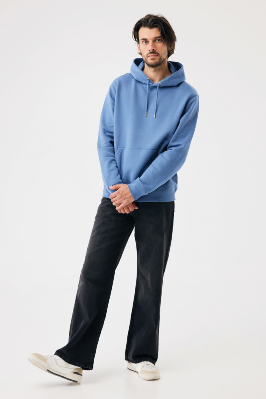 IQONIQ Joshua Unisex mikina s kapucňou z rec. bavlny moon blue S 11