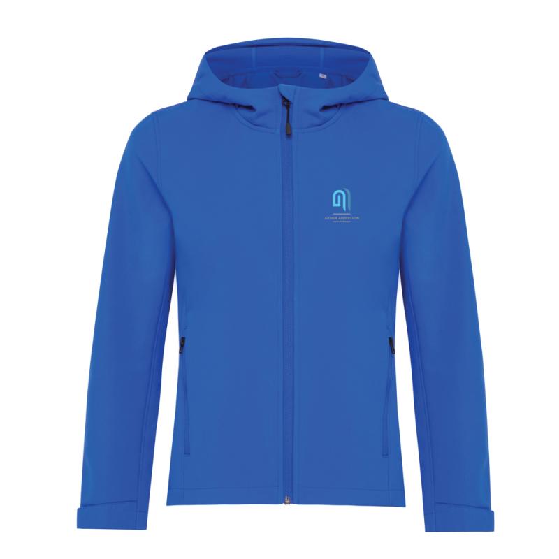 Dámska soft shell bunda IQONIQ Makalu z recykl. polyesteru kráľovská modrá XXL 3