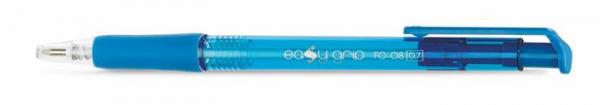 Guľôčkové pero, 0,4 mm, stláčací mechanizmus, FLEXOFFICE "EasyGrip", modré 1