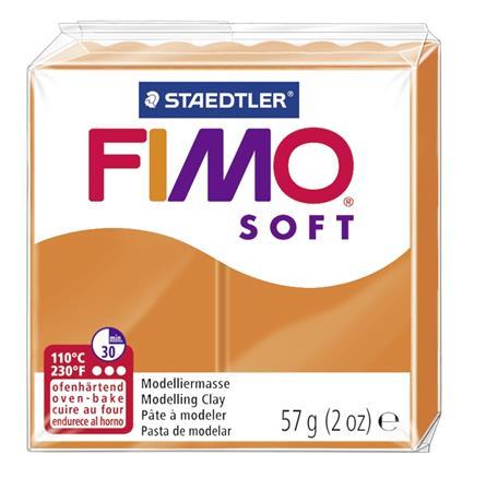 Modelovacia hmota, 57 g, polymérová, FIMO "Soft", mandarinková 1