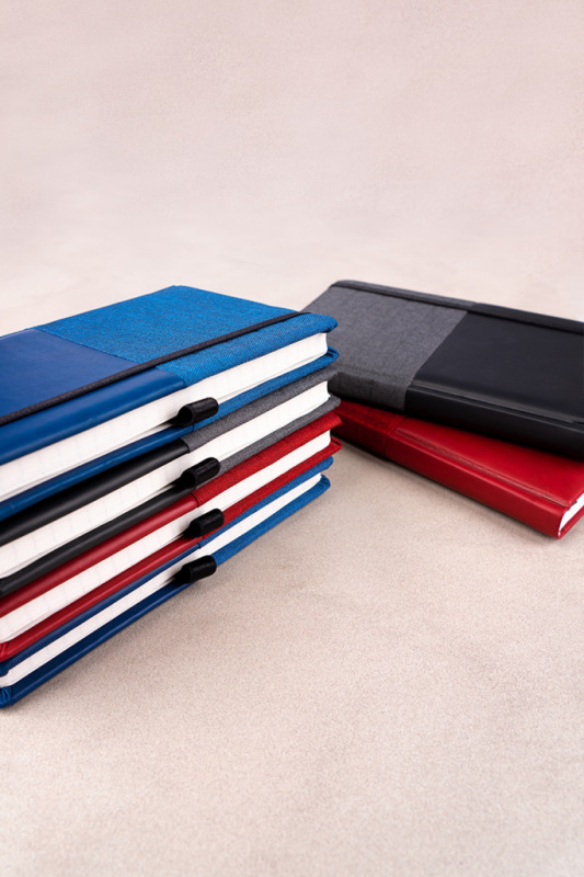 NOTIQUE Notebook Skiver, modromodrý, linajkovaný, 13 x 21 cm 4