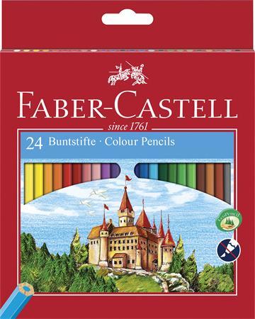 Farebné ceruzky, sada, šesťhranné,  FABER-CASTELL "Classic", 24 rôznych farieb 1