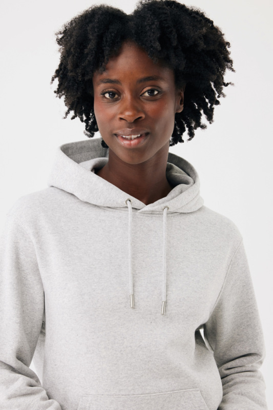 IQONIQ Joshua Unisex mikina s kapucňou z rec. bavlny light heather grey XS 15