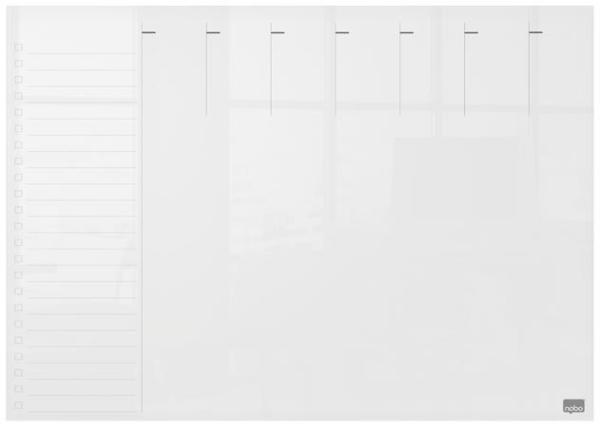 Plánovacia tabuľa, akrylová, týždenná, nástenná/stolná, A3, NOBO "Home"